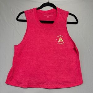 Spiritual Gangster Womens Crop Tank Top Size M Pink Yoga Workout Gym Fitness